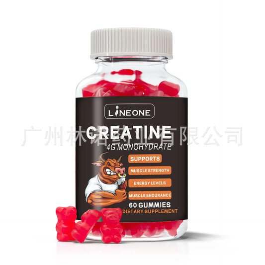Creatine Monohydrate Gummy 5mg for Men & Women-Sugar Free 60
