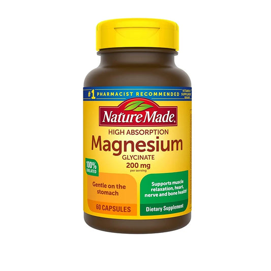 Nature Made Magnesium Glycine 200 milligrams 60 capsules