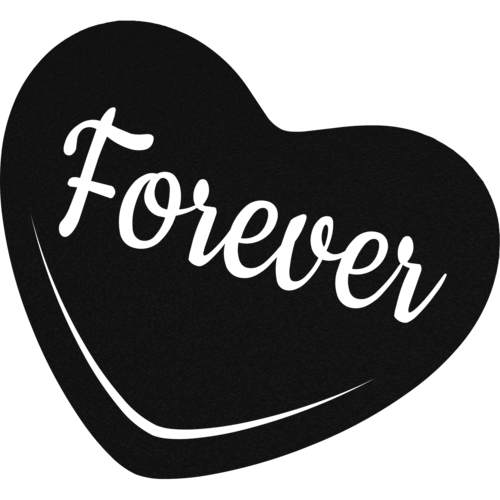 Forever Candy Heart - Metal Wall Art