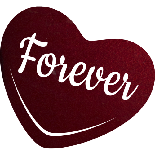 Forever Candy Heart - Metal Wall Art